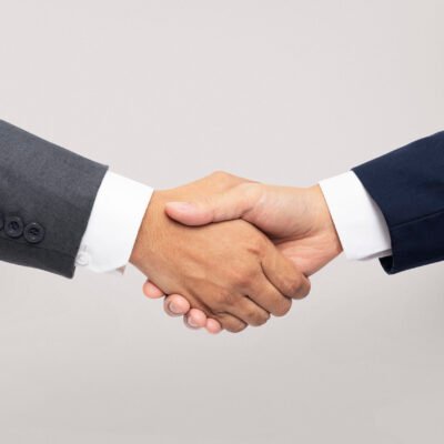 Business agreement handshake hand gesture